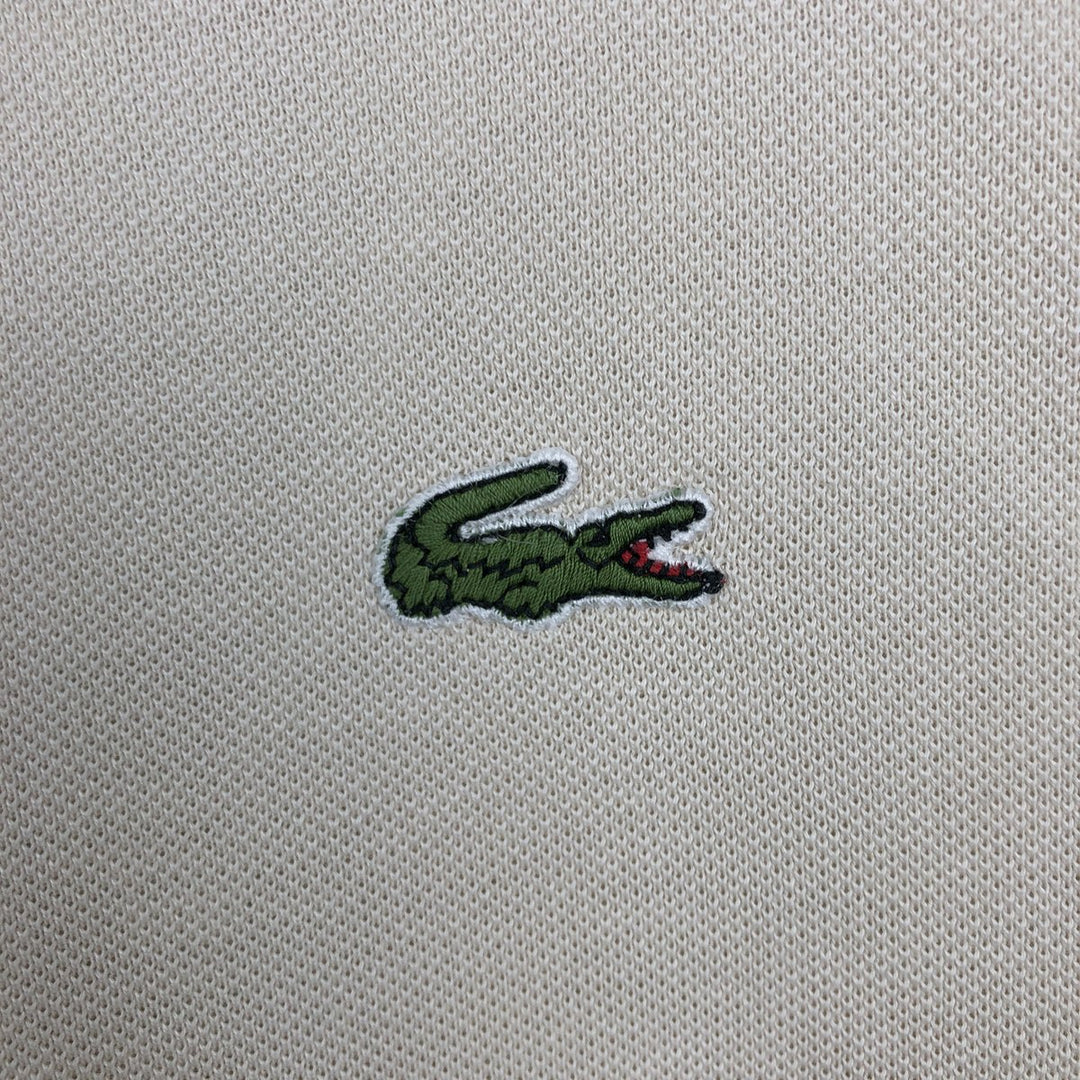 Lacoste LACOSTE short sleeve polo shirt size 8, equivalent to men's XXL cotton Beige type Vintage Second Hand