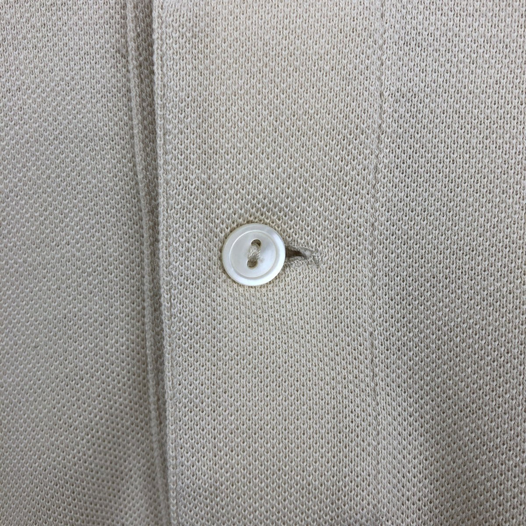 Lacoste LACOSTE short sleeve polo shirt size 8, equivalent to men's XXL cotton Beige type Vintage Second Hand