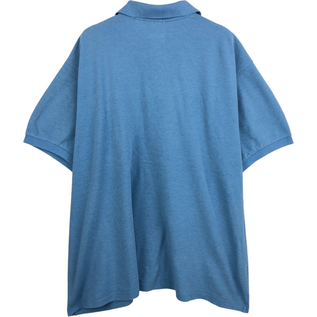 Lacoste Classic Fit short sleeve polo shirt, men's XL size cotton Blue type light blue Vintage Second Hand