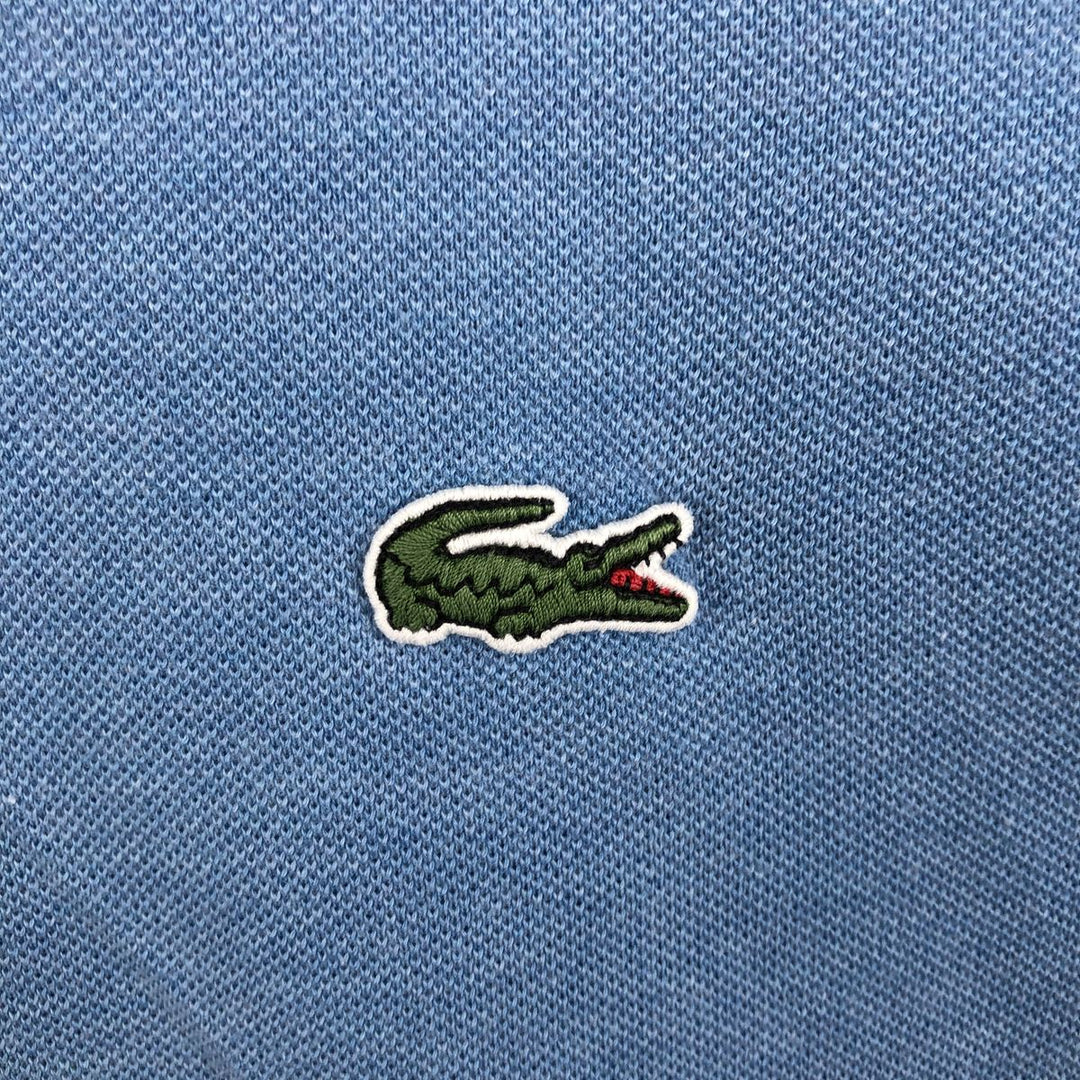 Lacoste Classic Fit short sleeve polo shirt, men's XL size cotton Blue type light blue Vintage Second Hand