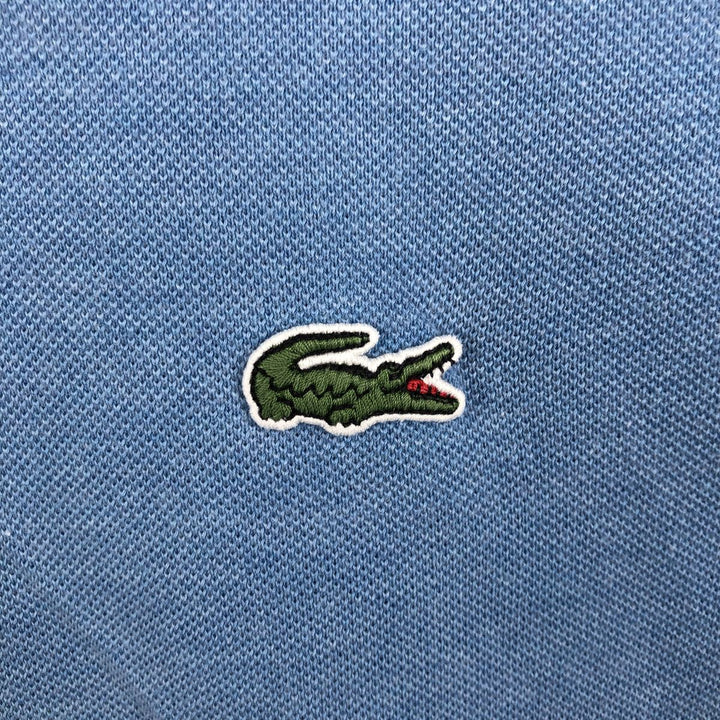 Lacoste Classic Fit short sleeve polo shirt, men's XL size cotton Blue type light blue Vintage Second Hand