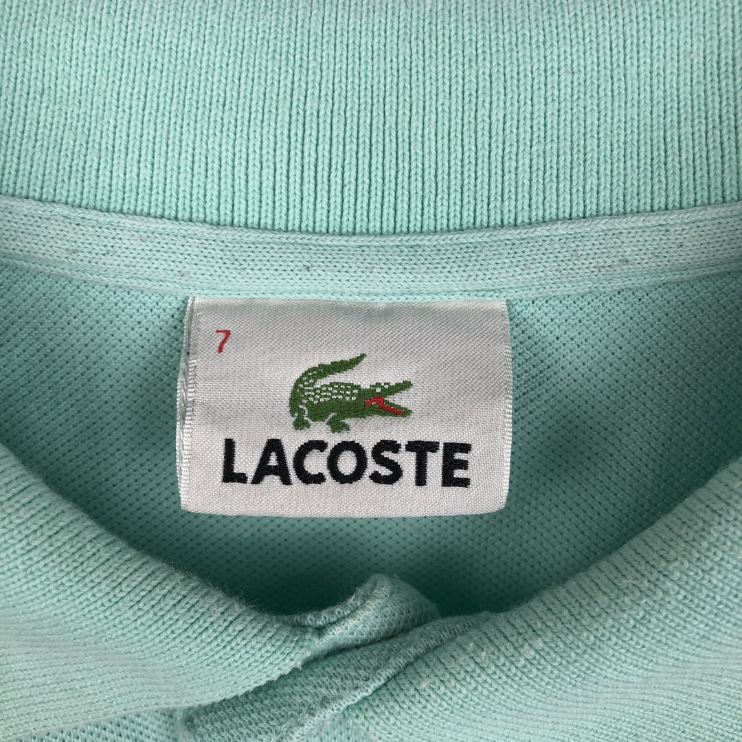 Lacoste LACOSTE Short Sleeve Polo Shirt No. 7 Men's XXL cotton Mint green Vintage Second Hand