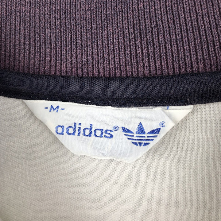 80'S Adidas Trefoil Logo Short-Sleeve Polo Shirt, Men's Size M (Equivalent), Vintage unclear white type Vintage Second Hand