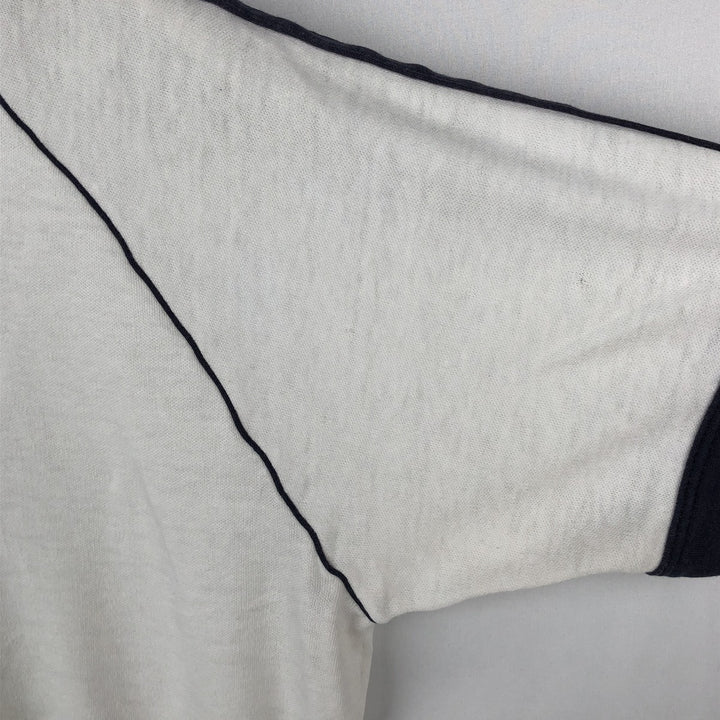 80'S Adidas Trefoil Logo Short-Sleeve Polo Shirt, Men's Size M (Equivalent), Vintage unclear white type Vintage Second Hand