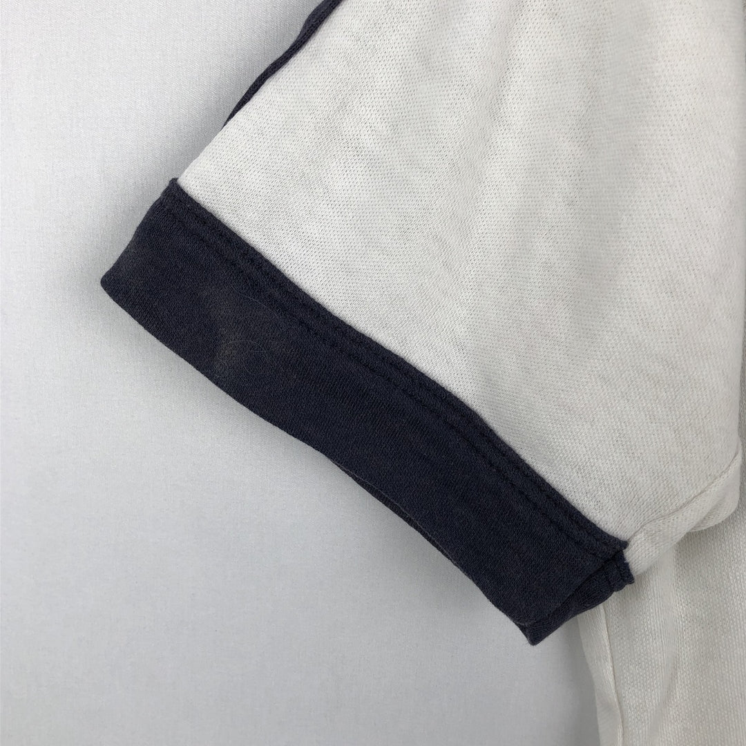 80'S Adidas Trefoil Logo Short-Sleeve Polo Shirt, Men's Size M (Equivalent), Vintage unclear white type Vintage Second Hand