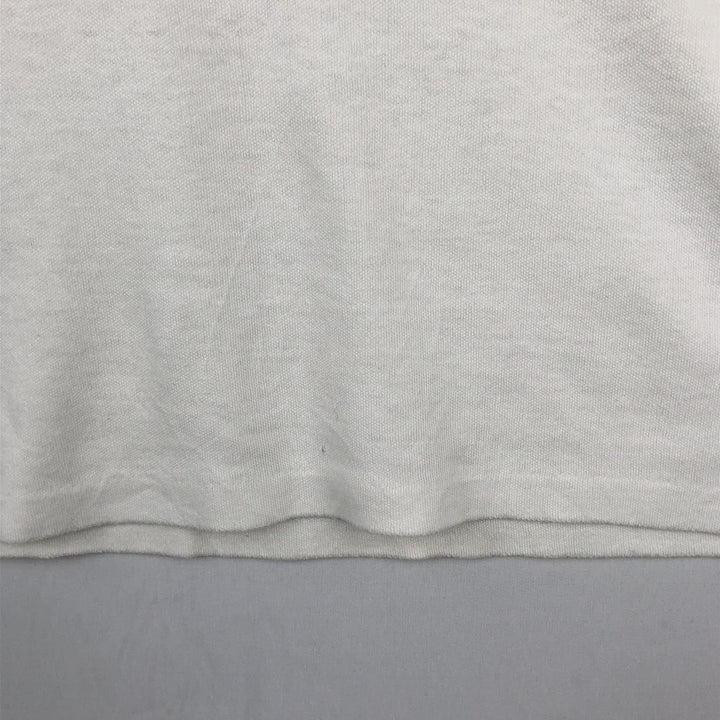 80'S Adidas Trefoil Logo Short-Sleeve Polo Shirt, Men's Size M (Equivalent), Vintage unclear white type Vintage Second Hand