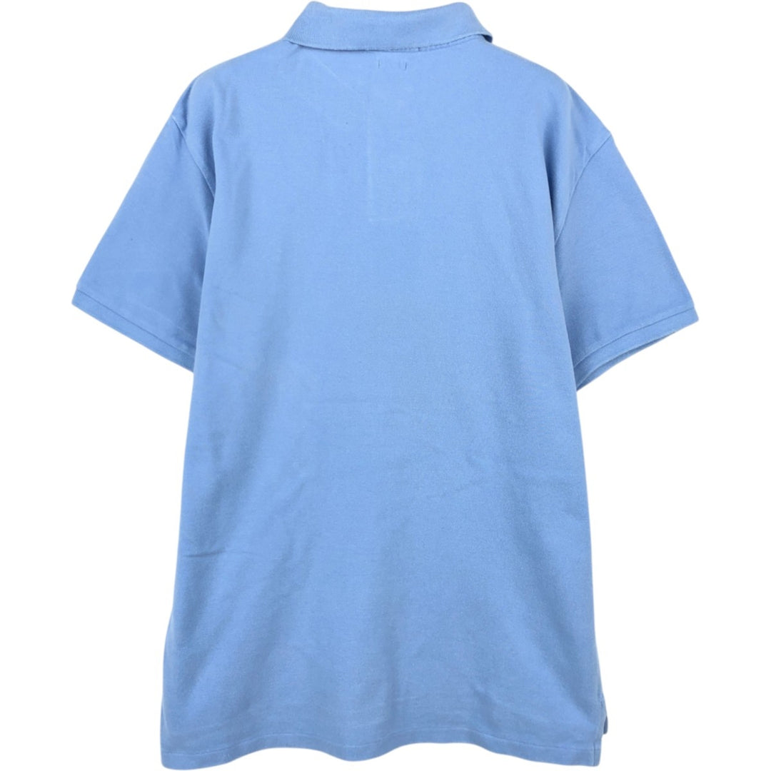 Ralph Lauren POLO RALPH LAUREN SLIM FIT short sleeve polo shirt, men's size L cotton Blue type light blue Vintage Second Hand