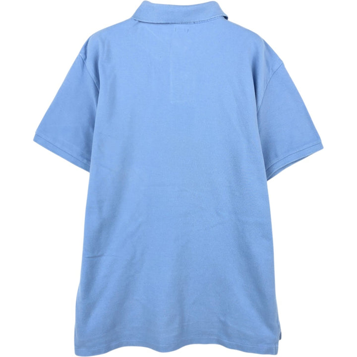 Ralph Lauren POLO RALPH LAUREN SLIM FIT short sleeve polo shirt, men's size L cotton Blue type light blue Vintage Second Hand