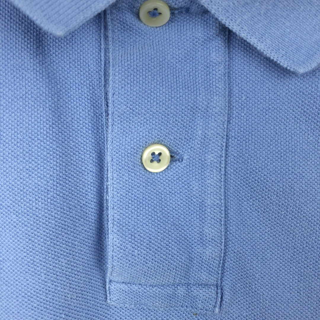 Ralph Lauren POLO RALPH LAUREN SLIM FIT short sleeve polo shirt, men's size L cotton Blue type light blue Vintage Second Hand