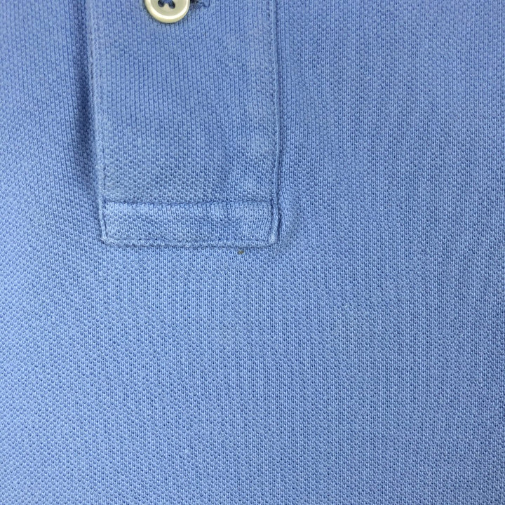 Ralph Lauren POLO RALPH LAUREN SLIM FIT short sleeve polo shirt, men's size L cotton Blue type light blue Vintage Second Hand