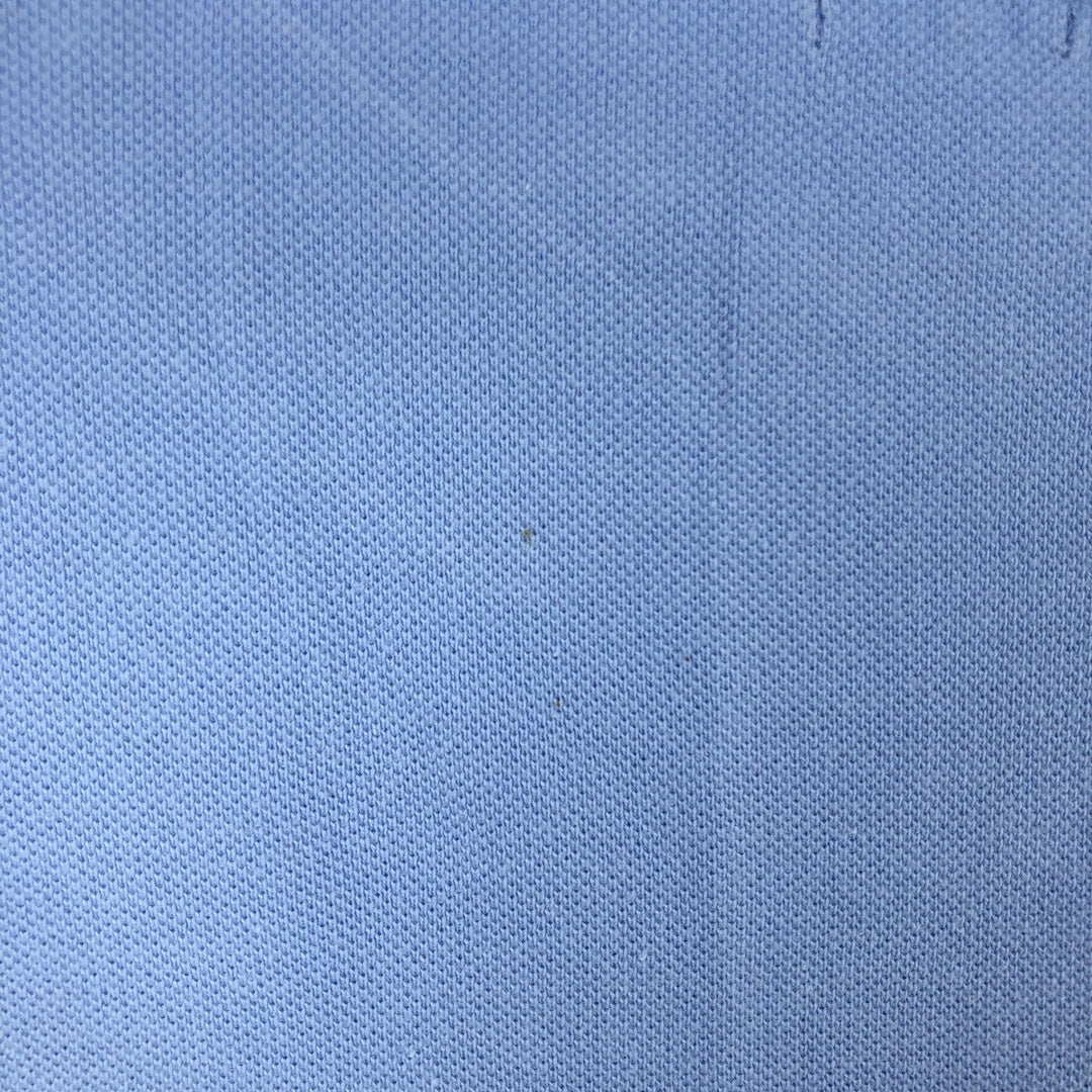 Ralph Lauren POLO RALPH LAUREN SLIM FIT short sleeve polo shirt, men's size L cotton Blue type light blue Vintage Second Hand