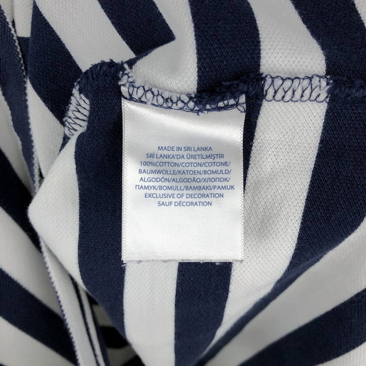 Ralph Lauren POLO RALPH LAUREN CUSTOM FIT short sleeve striped polo shirt men's size M cotton white type Vintage Second Hand