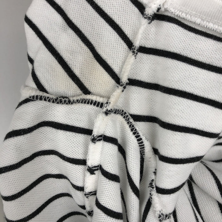 Ralph Lauren POLO RALPH LAUREN CLASSIC FIT short sleeve striped polo shirt men's M size cotton white type Vintage Second Hand