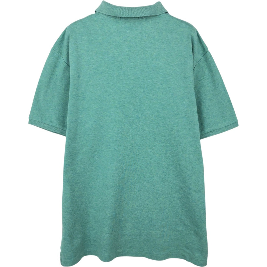 Ralph Lauren POLO RALPH LAUREN CUSTOM FIT short sleeve polo shirt men's size L cotton Emerald green Vintage Second Hand