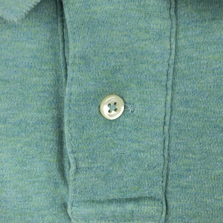 Ralph Lauren POLO RALPH LAUREN CUSTOM FIT short sleeve polo shirt men's size L cotton Emerald green Vintage Second Hand
