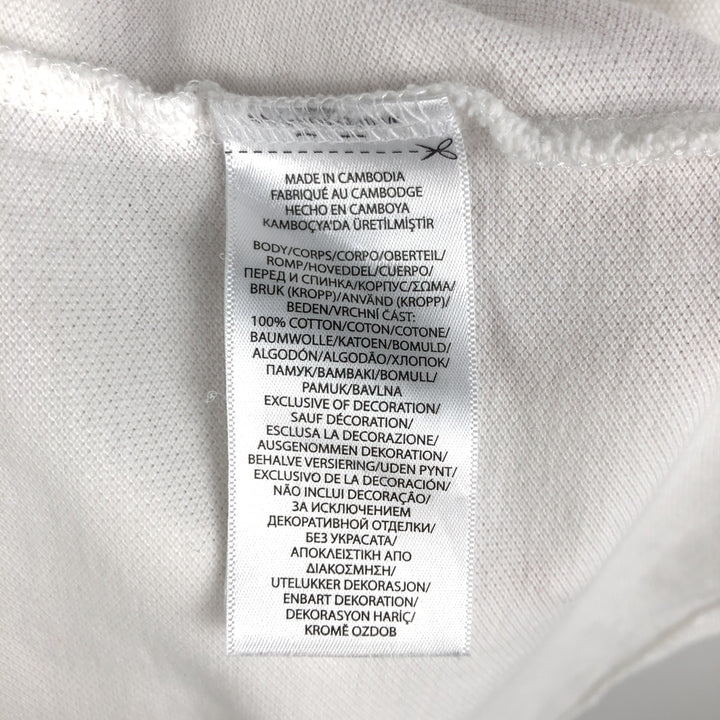 Ralph Lauren POLO RALPH LAUREN CLASSIC FIT short sleeve polo shirt men's XL equivalent cotton white type Vintage Second Hand