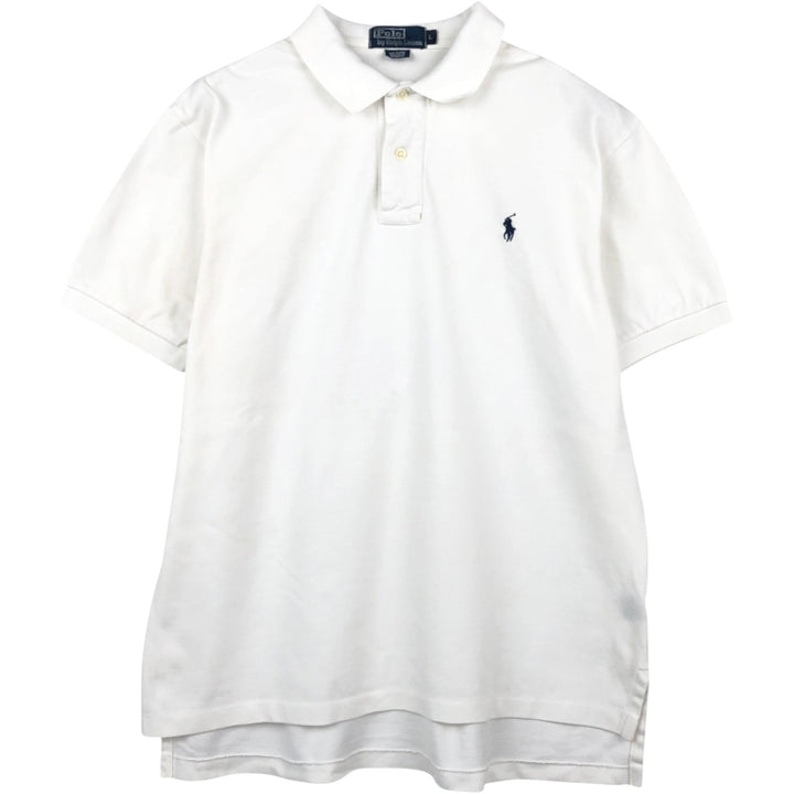 Ralph Lauren POLO by Ralph Lauren short sleeve polo shirt, men's size L cotton white type Vintage Second Hand