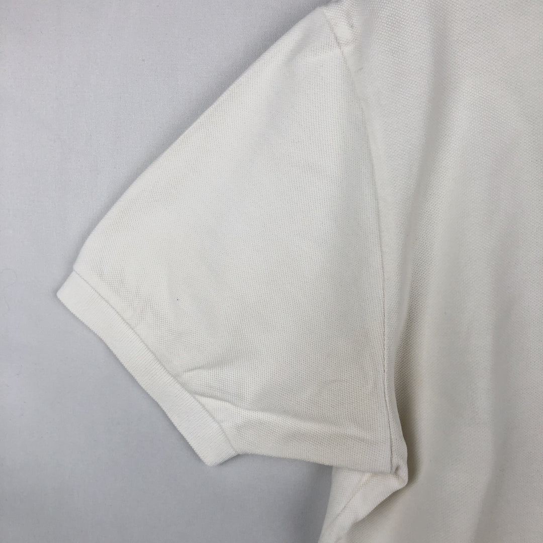 Ralph Lauren POLO by Ralph Lauren short sleeve polo shirt, men's size L cotton white type Vintage Second Hand