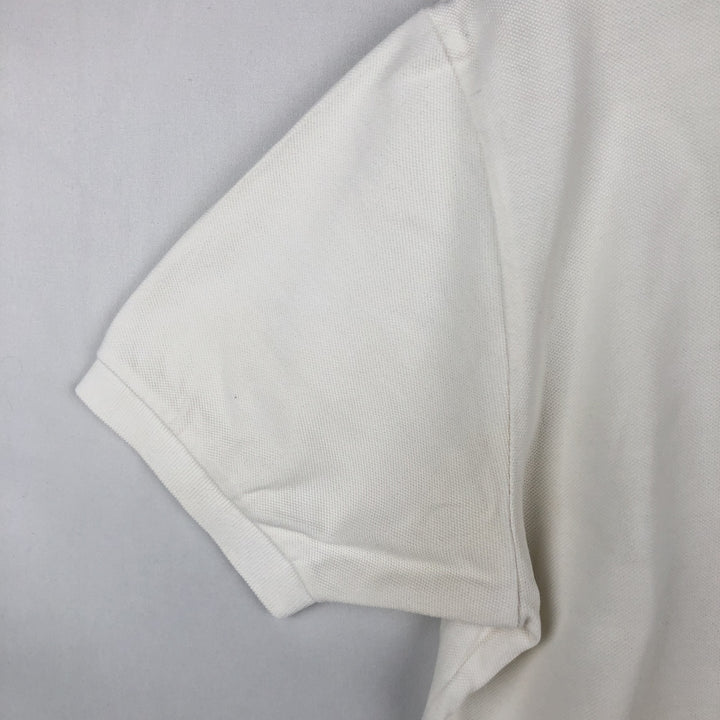 Ralph Lauren POLO by Ralph Lauren short sleeve polo shirt, men's size L cotton white type Vintage Second Hand