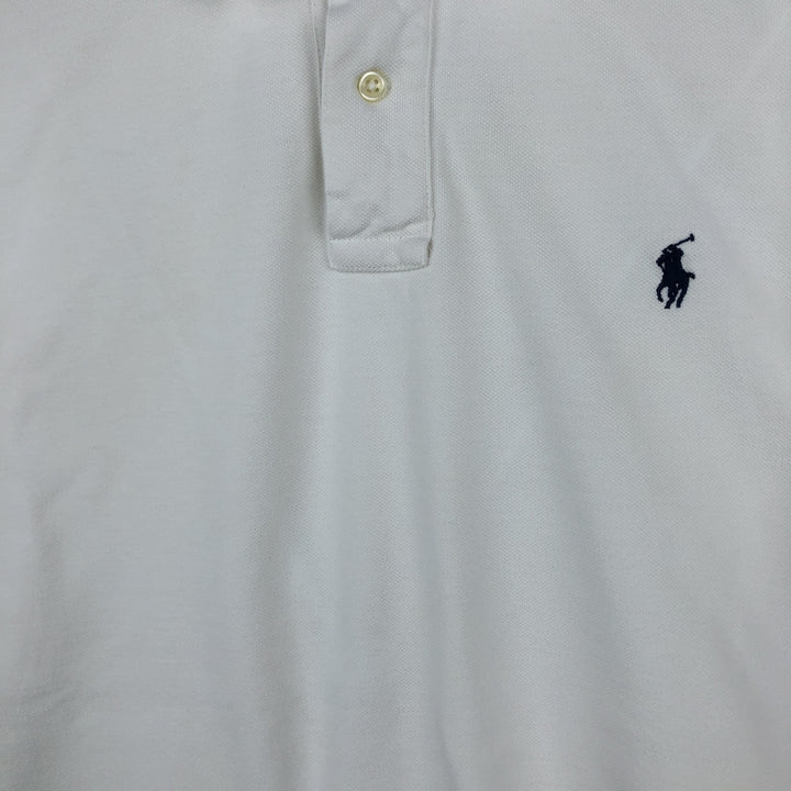 Ralph Lauren POLO by Ralph Lauren short sleeve polo shirt, men's size L cotton white type Vintage Second Hand
