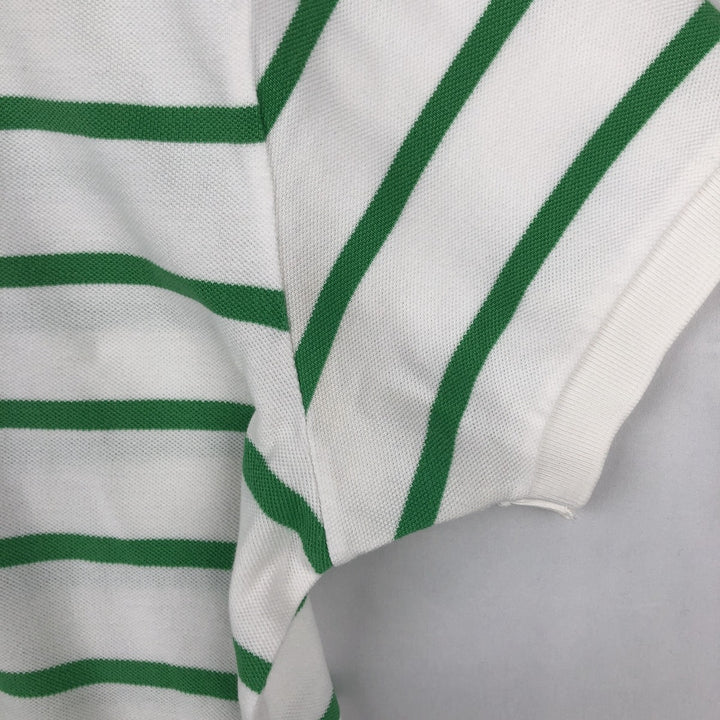 Ralph Lauren POLO by Ralph Lauren short sleeve striped polo shirt, men's size L cotton green type Vintage Second Hand