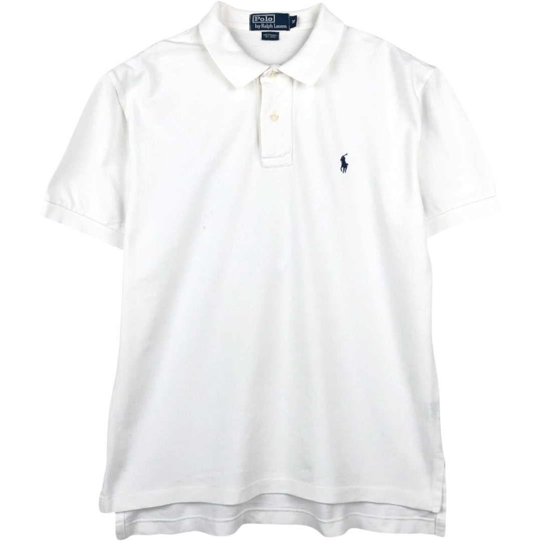 Ralph Lauren POLO by Ralph Lauren short sleeve polo shirt, men's size M cotton white type Vintage Second Hand