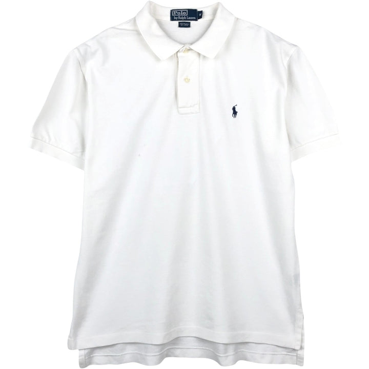 Ralph Lauren POLO by Ralph Lauren short sleeve polo shirt, men's size M cotton white type Vintage Second Hand