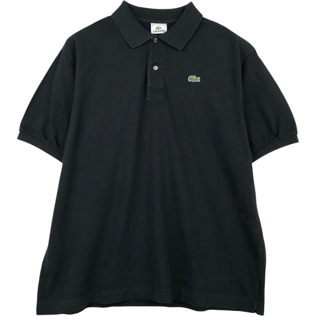 Lacoste LACOSTE short sleeve polo shirt size 8, equivalent to men's XXL cotton black type Vintage Second Hand