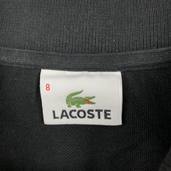 Lacoste LACOSTE short sleeve polo shirt size 8, equivalent to men's XXL cotton black type Vintage Second Hand