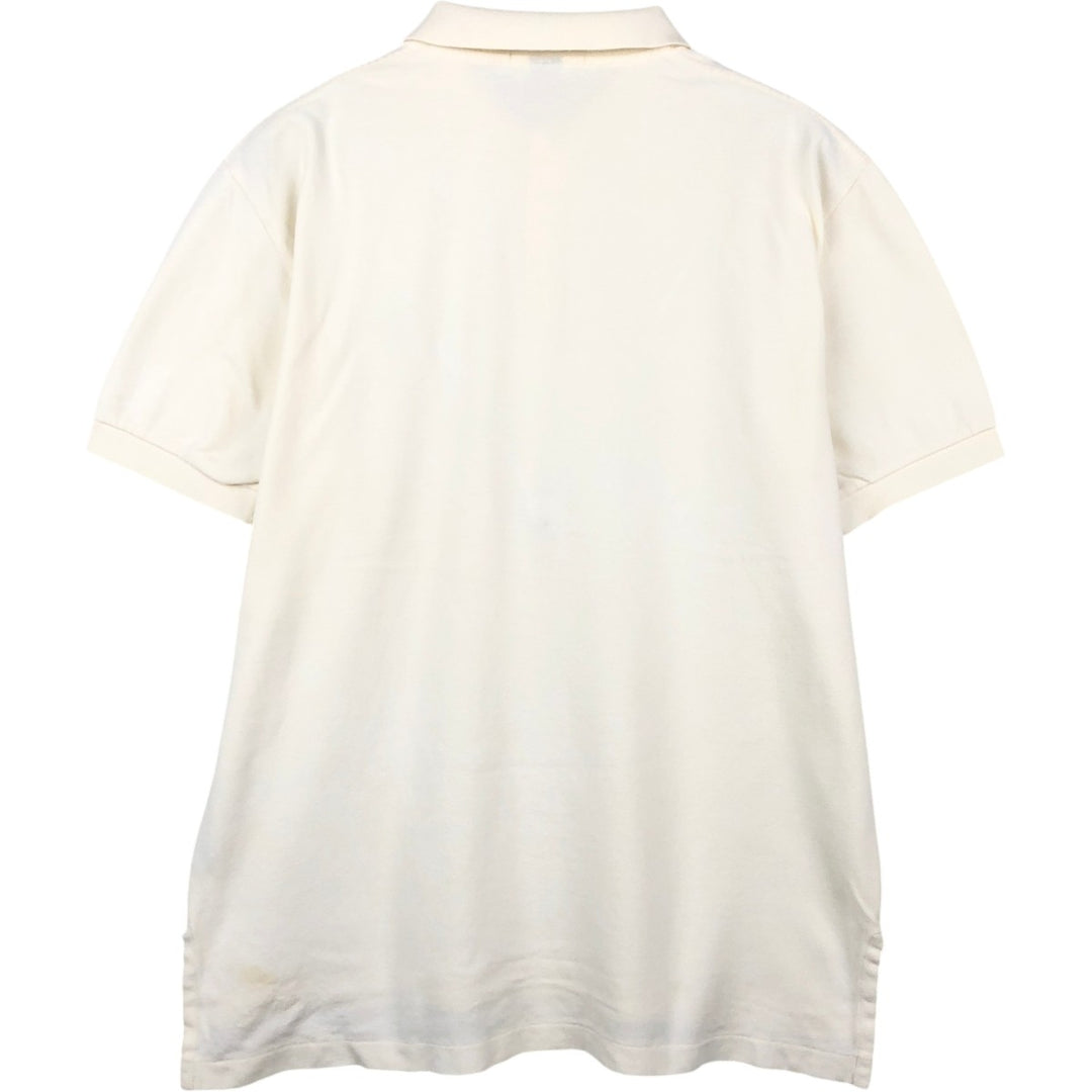 Ralph Lauren POLO by Ralph Lauren short sleeve polo shirt, men's size L cotton white type Vintage Second Hand