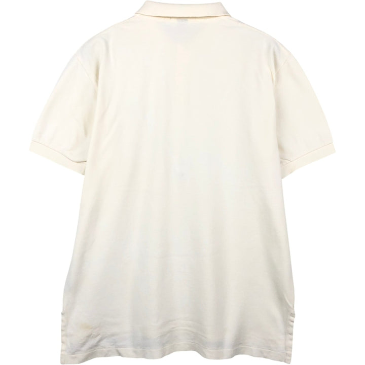 Ralph Lauren POLO by Ralph Lauren short sleeve polo shirt, men's size L cotton white type Vintage Second Hand