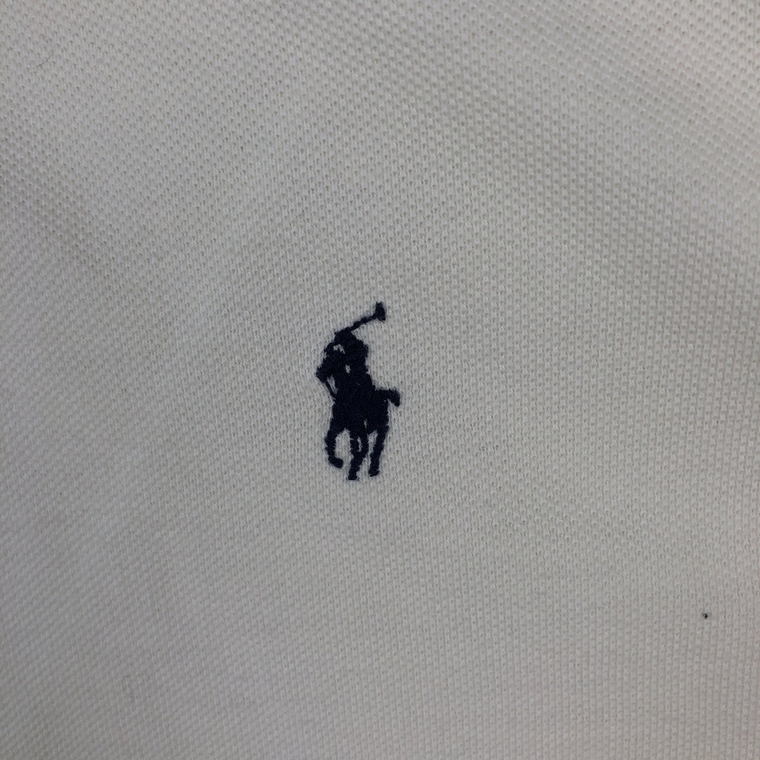 Ralph Lauren POLO by Ralph Lauren short sleeve polo shirt, men's size L cotton white type Vintage Second Hand