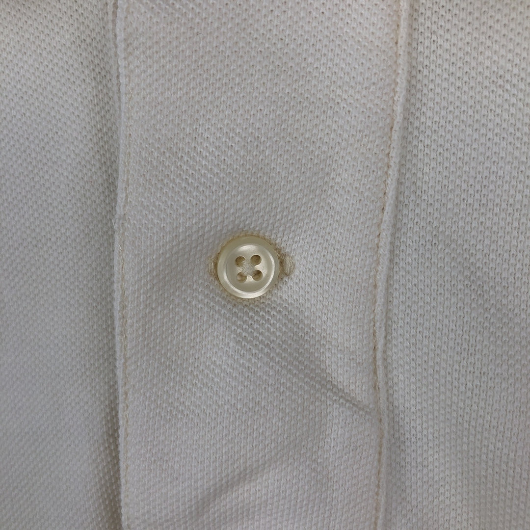 Ralph Lauren POLO by Ralph Lauren short sleeve polo shirt, men's size L cotton white type Vintage Second Hand