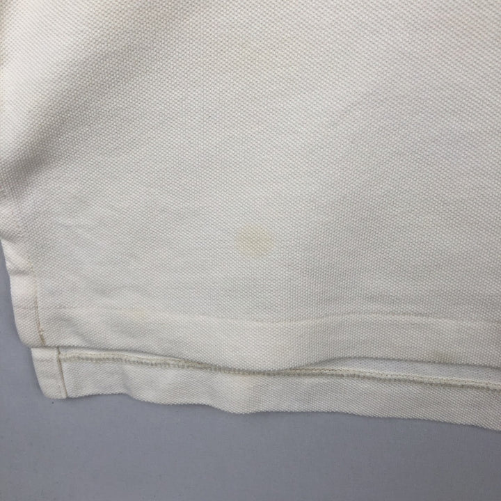 Ralph Lauren POLO by Ralph Lauren short sleeve polo shirt, men's size L cotton white type Vintage Second Hand