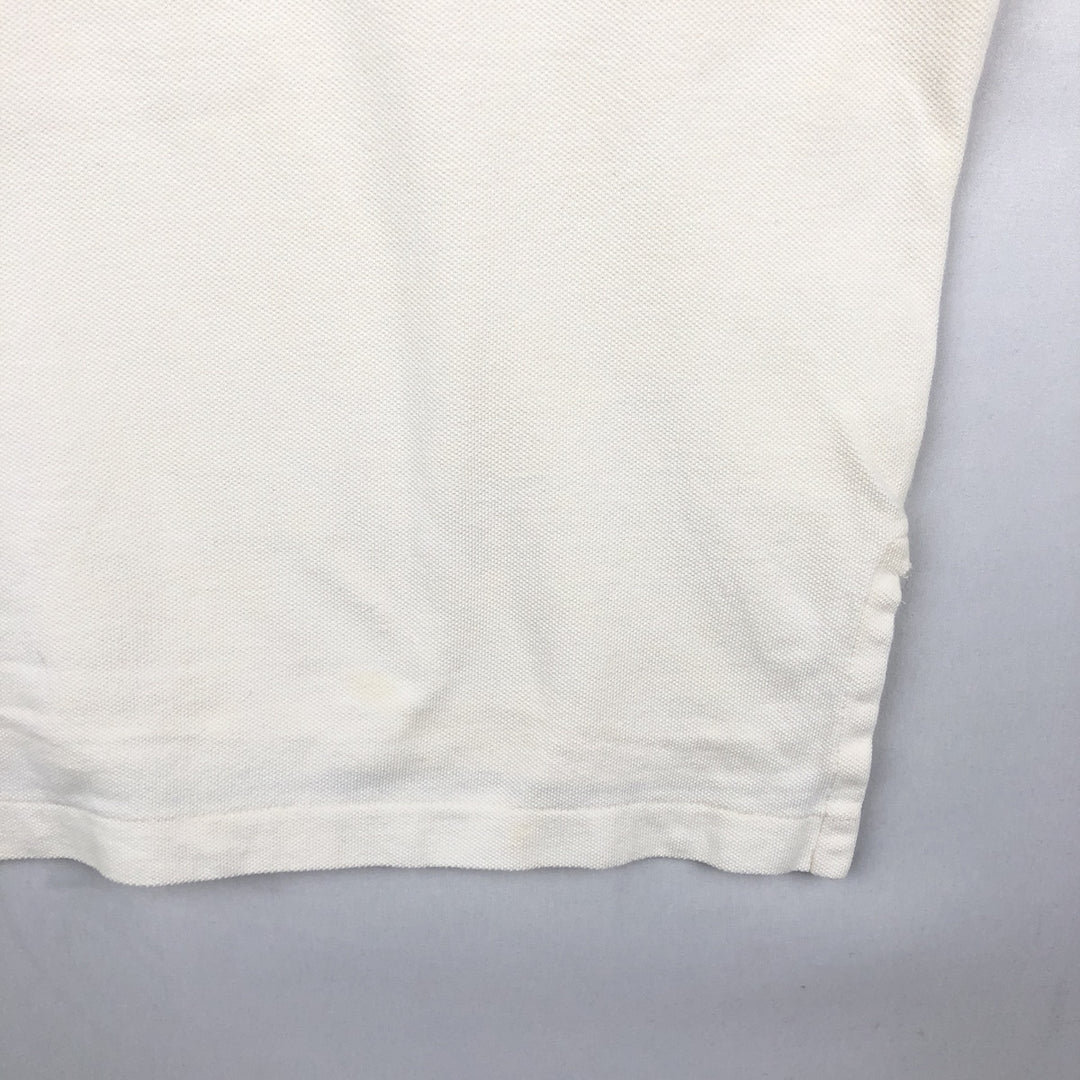 Ralph Lauren POLO by Ralph Lauren short sleeve polo shirt, men's size L cotton white type Vintage Second Hand