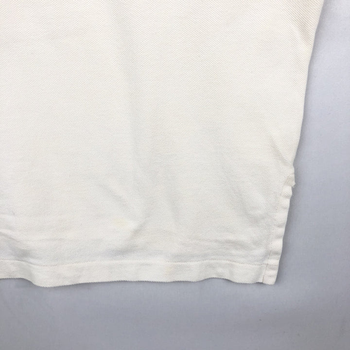 Ralph Lauren POLO by Ralph Lauren short sleeve polo shirt, men's size L cotton white type Vintage Second Hand