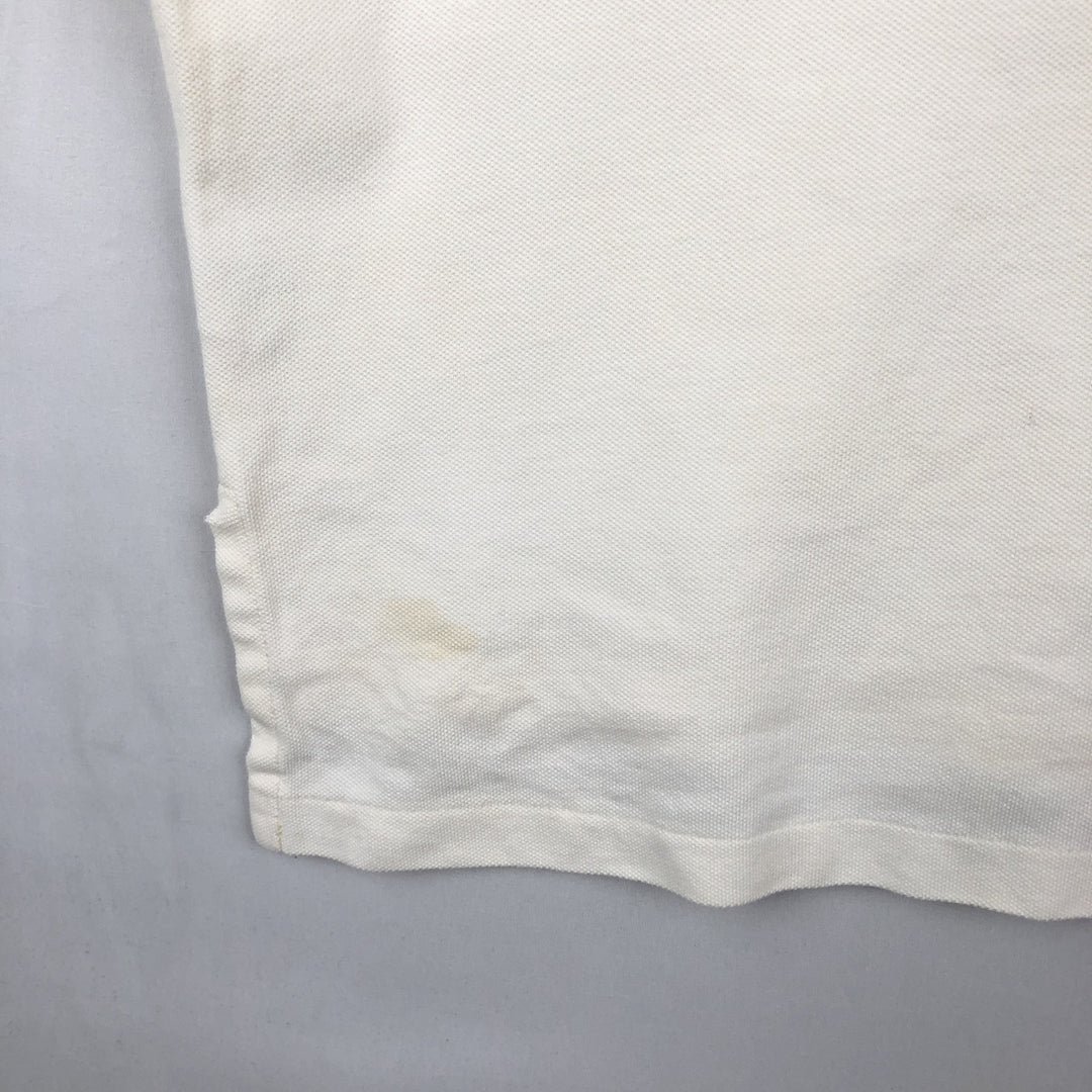 Ralph Lauren POLO by Ralph Lauren short sleeve polo shirt, men's size L cotton white type Vintage Second Hand