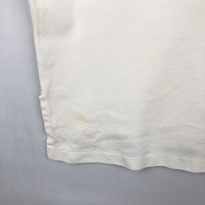Ralph Lauren POLO by Ralph Lauren short sleeve polo shirt, men's size L cotton white type Vintage Second Hand