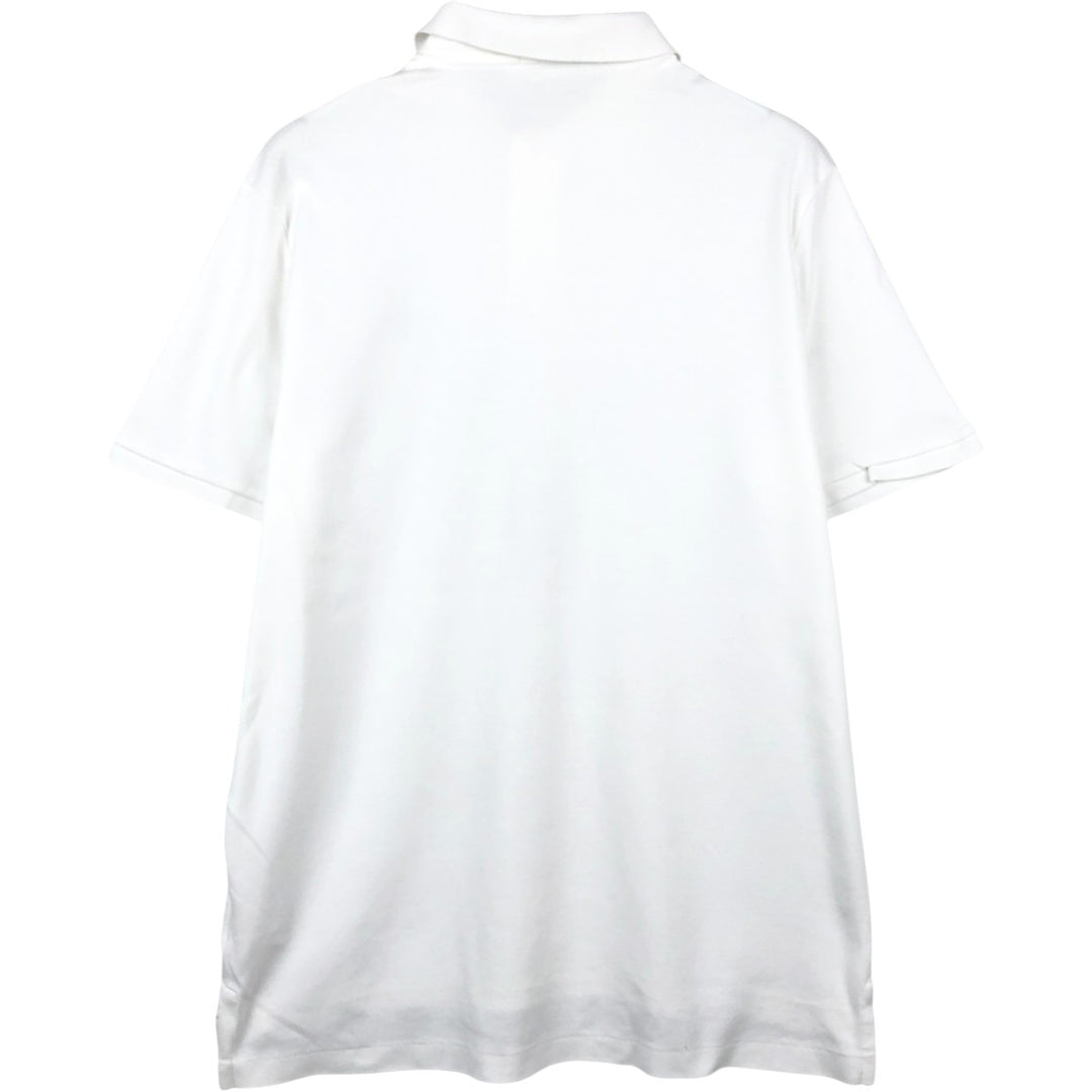 Ralph Lauren POLO RALPH LAUREN short sleeve polo shirt men's size L cotton white type Vintage Second Hand
