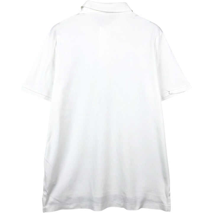 Ralph Lauren POLO RALPH LAUREN short sleeve polo shirt men's size L cotton white type Vintage Second Hand