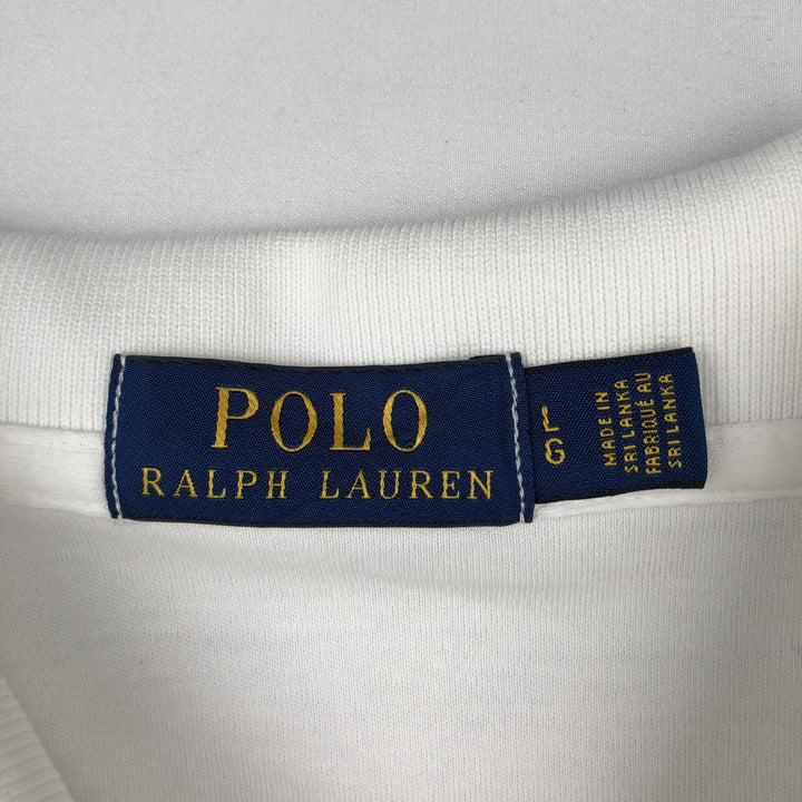 Ralph Lauren POLO RALPH LAUREN short sleeve polo shirt men's size L cotton white type Vintage Second Hand