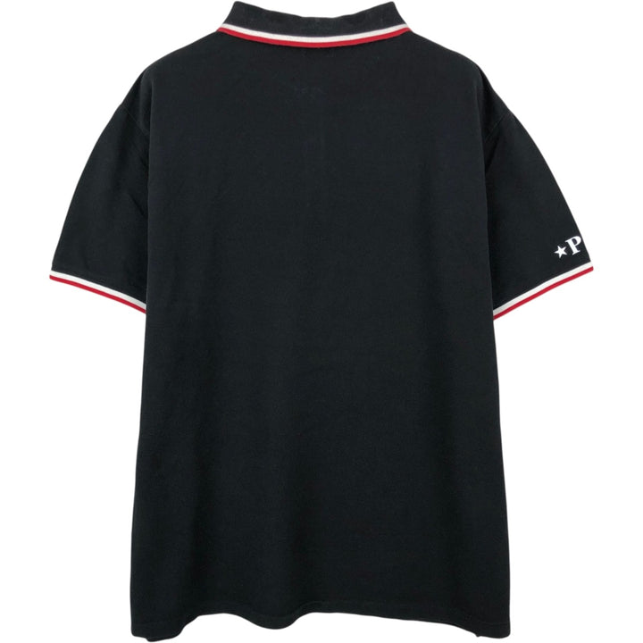 Ralph Lauren POLO RALPH LAUREN CUSTOM SLIM FIT short sleeve polo shirt men's XL equivalent cotton black type Vintage Second Hand