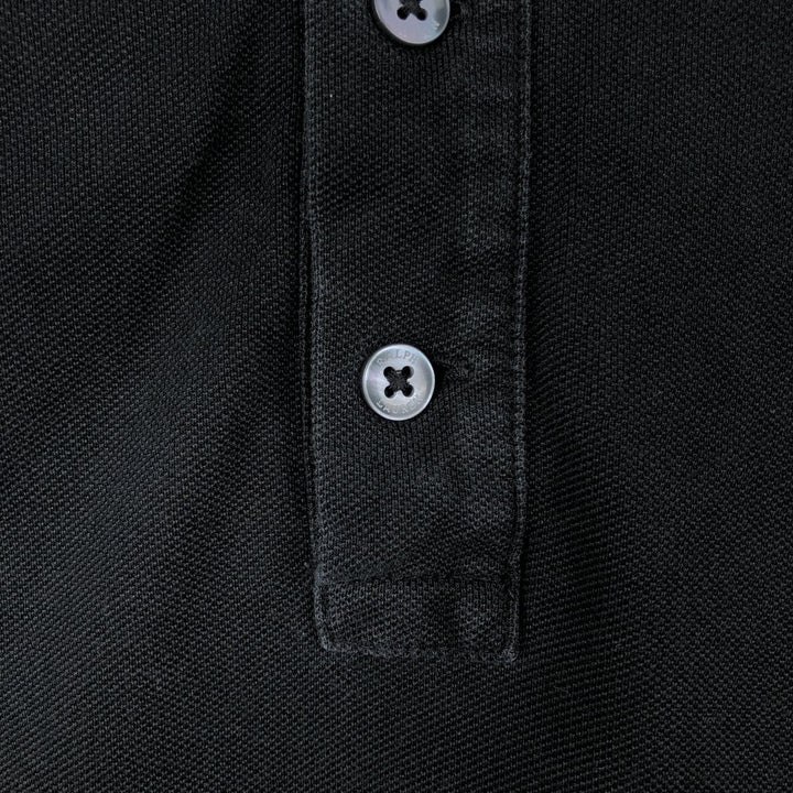 Ralph Lauren POLO RALPH LAUREN CUSTOM SLIM FIT short sleeve polo shirt men's XL equivalent cotton black type Vintage Second Hand
