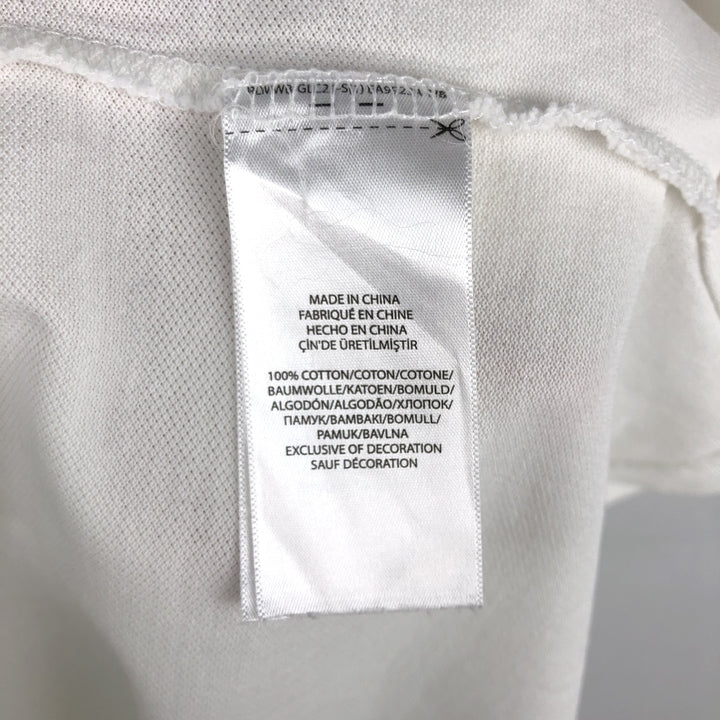 Ralph Lauren short sleeve polo shirt, size L for men cotton white type Vintage Second Hand