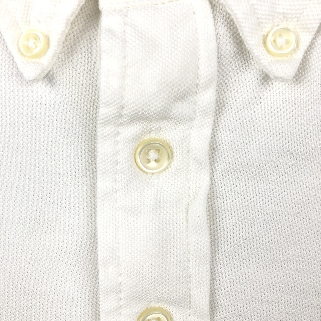 Ralph Lauren short sleeve polo shirt, size L for men cotton white type Vintage Second Hand