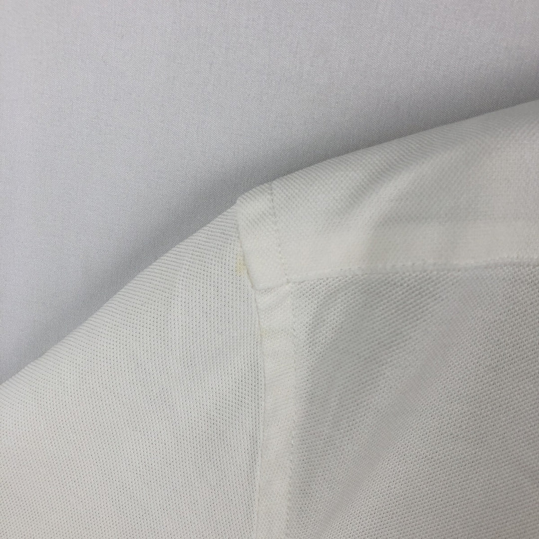Ralph Lauren short sleeve polo shirt, size L for men cotton white type Vintage Second Hand