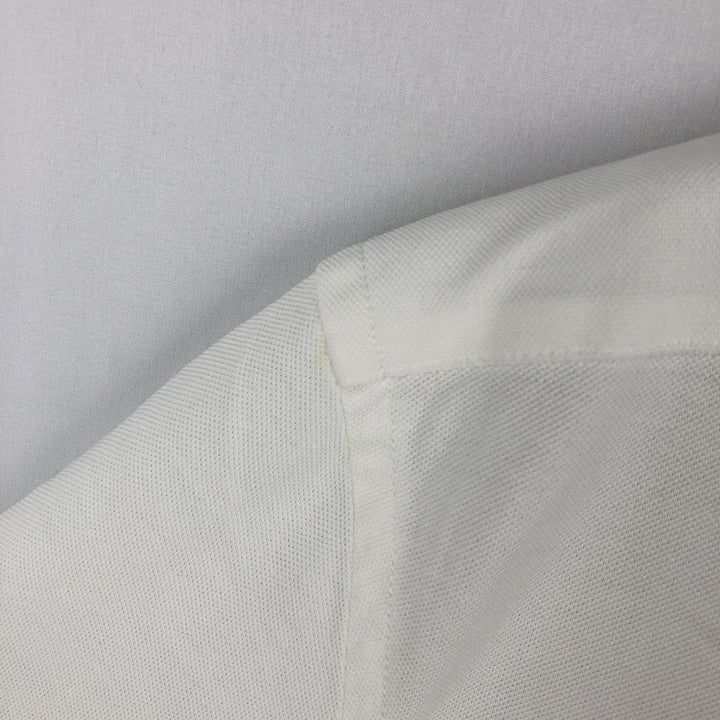 Ralph Lauren short sleeve polo shirt, size L for men cotton white type Vintage Second Hand