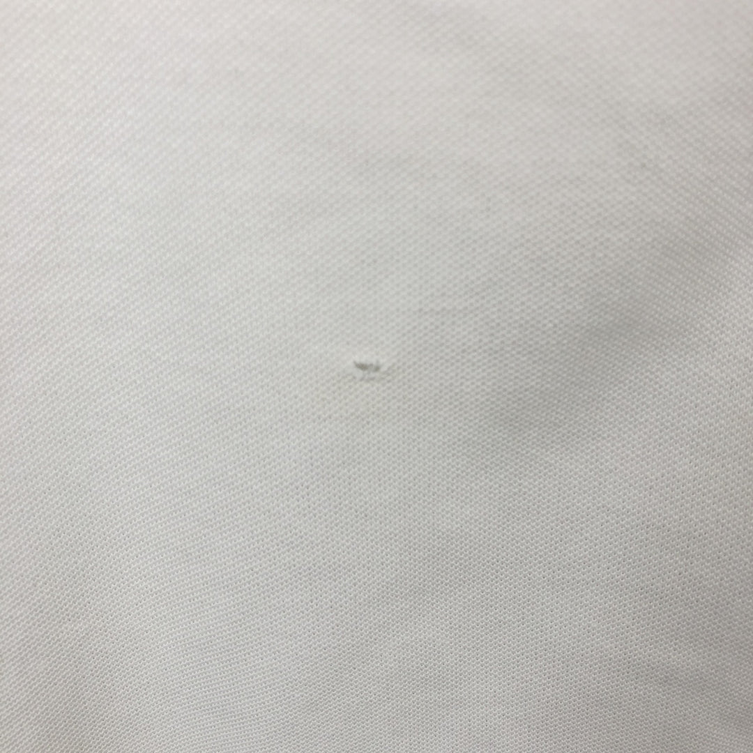 Ralph Lauren short sleeve polo shirt, size L for men cotton white type Vintage Second Hand