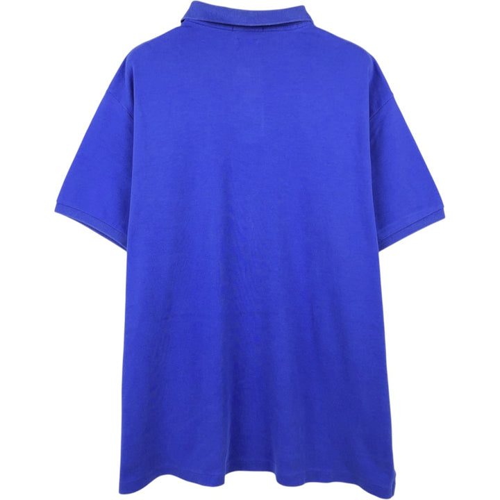 Ralph Lauren POLO RALPH LAUREN CUSTOM FIT short sleeve polo shirt men's XL equivalent cotton blue type Vintage Second Hand