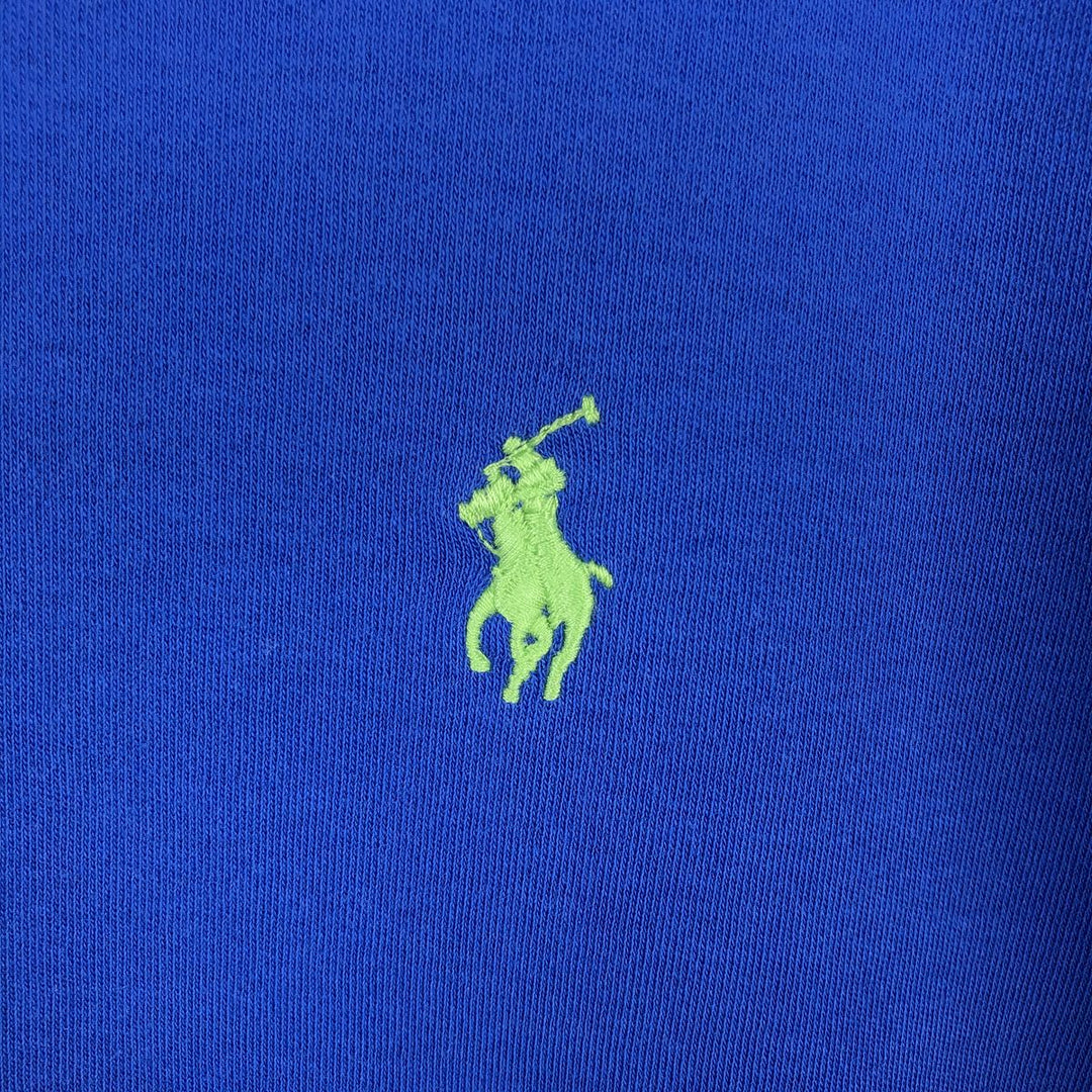 Ralph Lauren POLO RALPH LAUREN CUSTOM FIT short sleeve polo shirt men's XL equivalent cotton blue type Vintage Second Hand